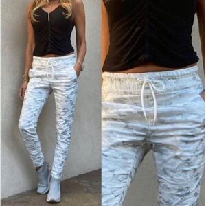 BEVY FLOG SHELY DRAWSTRING PANTS | WHITE/GRAY CAMO | SHOP FLOG PANTS